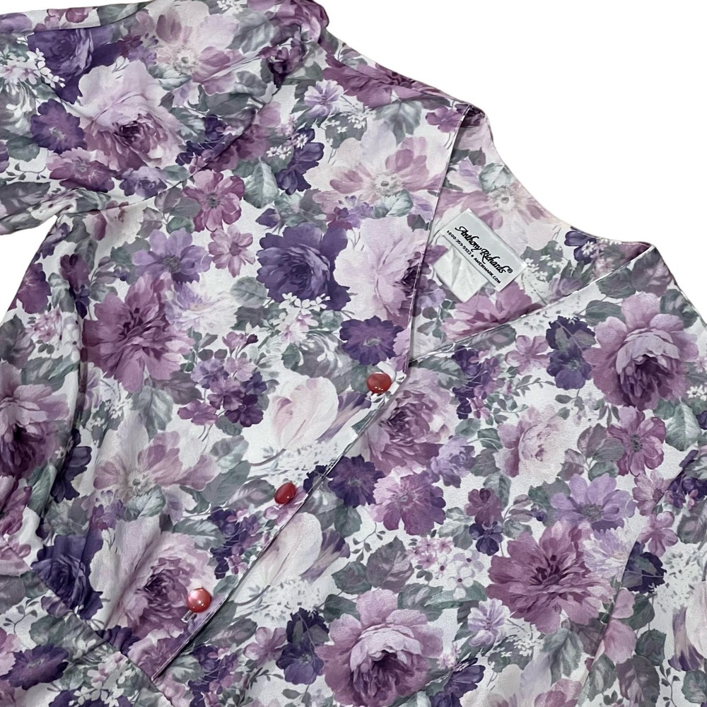 Vintage Floral Midi Dress, Size Medium, 666-G‎